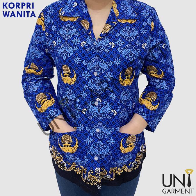 Baju Seragam Batik PNS Wanita KORPRI - Cotton 40S