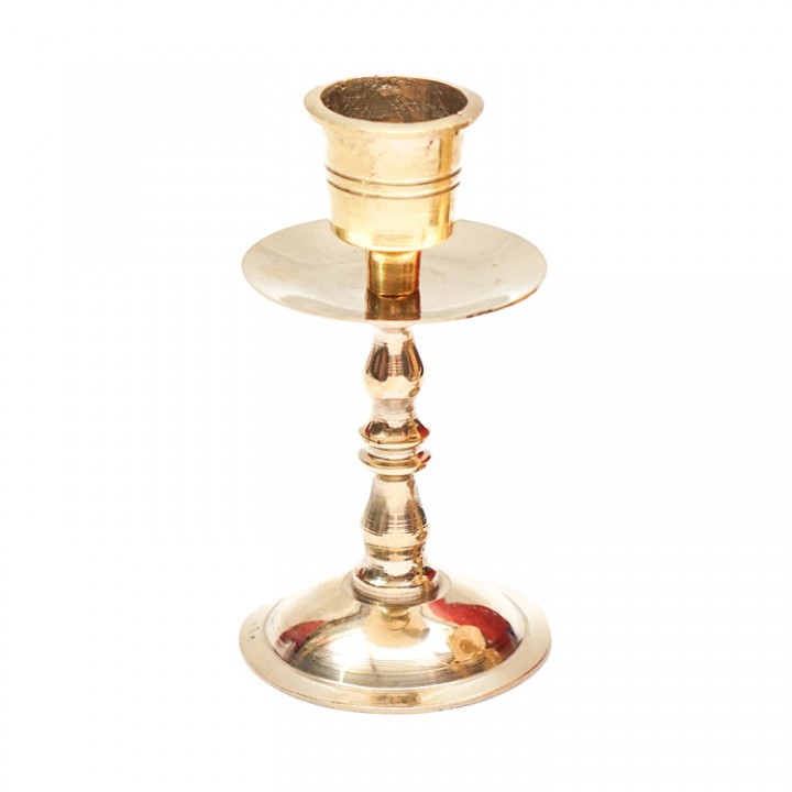 Tempat Lilin Ulir Besar - Gold