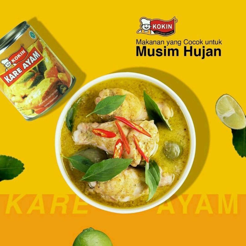 

2Xbtygneal Sakha Snack ) Kari Ayam Makanan Kaleng Sekali Saji Halal 325 Gram - Kokin
