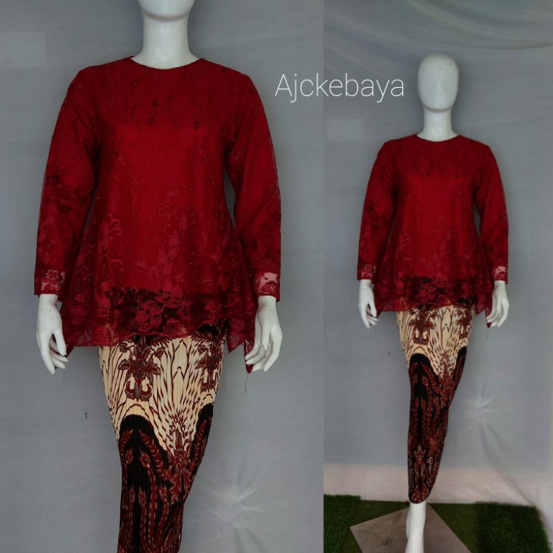 Kebaya / rinjani / Kebaya Tulle / Set Kebaya/Kebaya Modern/Ajc kebaya