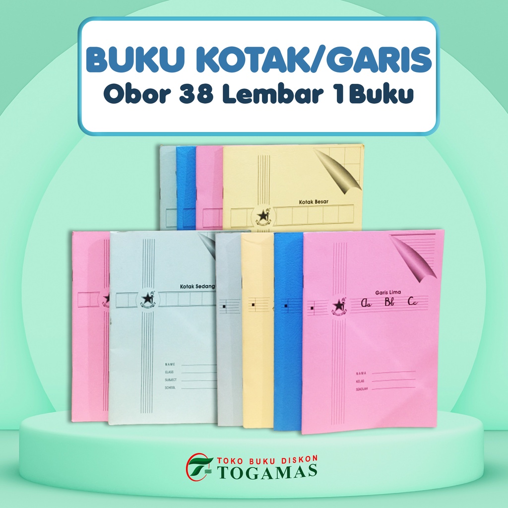 

BUKU GARIS 5/BUKU KOTAK 14/18 mm BINTANG OBOR 1pcs