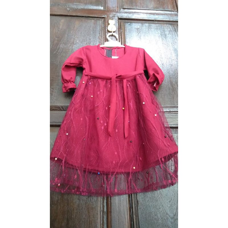 TERBARU GAMIS TILE AKAR MUTIARA SIZE 1-2 TAHUN