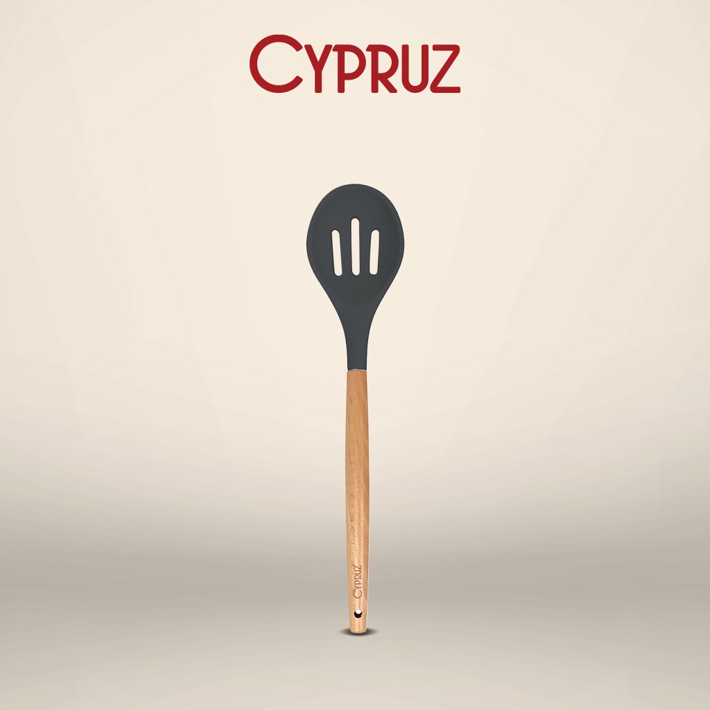 Cypruz Slotted Mixing Spoon Silicone / Sendok Saji Food Grade AM-0934