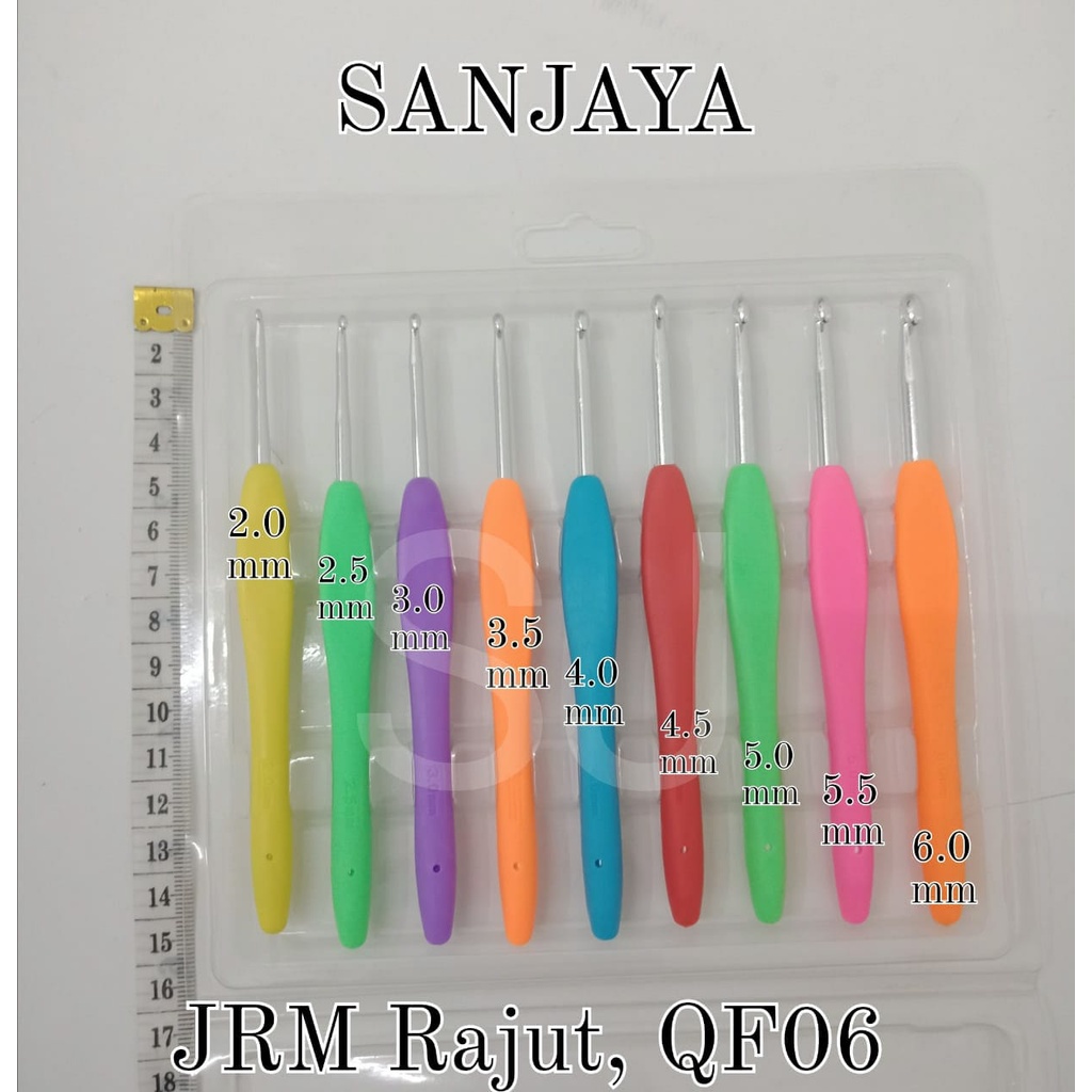 JARUM RAJUT / CROCHET HOOK / KNITTING NEEDLES / HAKKEN / HAKPEN / ALAT RAJUT ALUMINIUM / JARUM RAJUT QF06