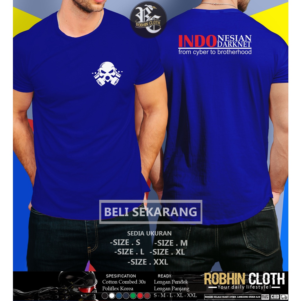 Kaos Indonesian Darknet Cyber Baju Distro