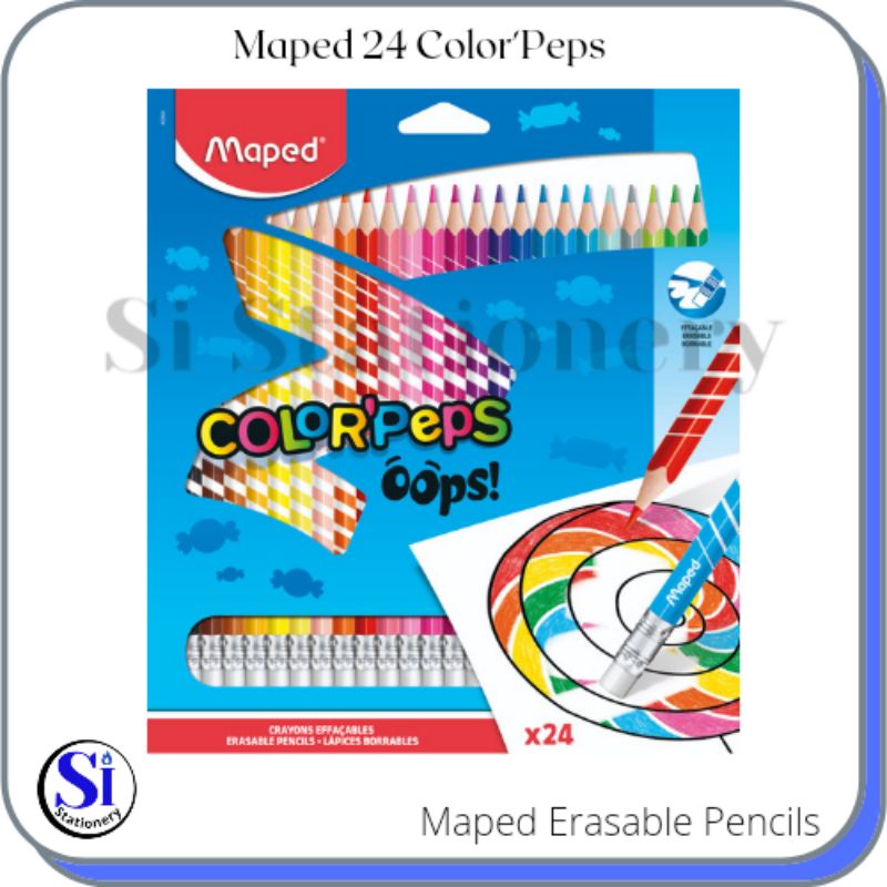 

Maped Erasable pensil warna OOPS Set 24 - Cardboard