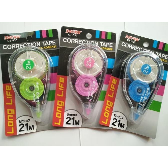 

Correction Tape Joyko Tip-Ex Roll Long Life 21 M ( Ct-533)