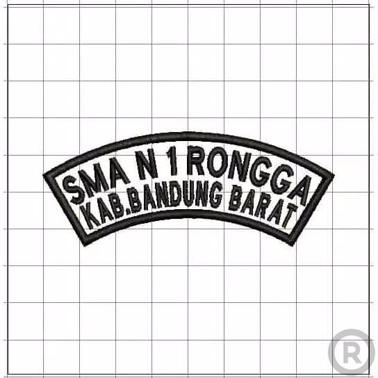 BORDIR LOGO LOKASI SEKOLAH - Custom Nama Lokasi Sekolah SD/SMP/SMA Bet Perlengkapan Sekolah Pramuka 