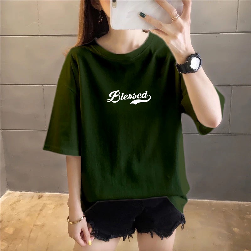 YOURSTYLE1119 - KAOS BLESSED KEKINIAN TERLARIS KEREN UNISEX OVERSIZE