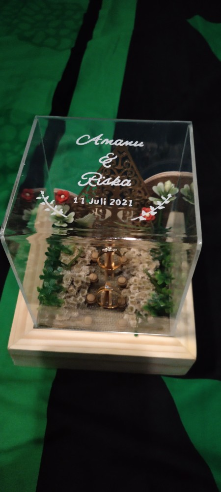 Ring Box Seserahan Rustic Variasi Wayang Tempat Cincin Lamaran