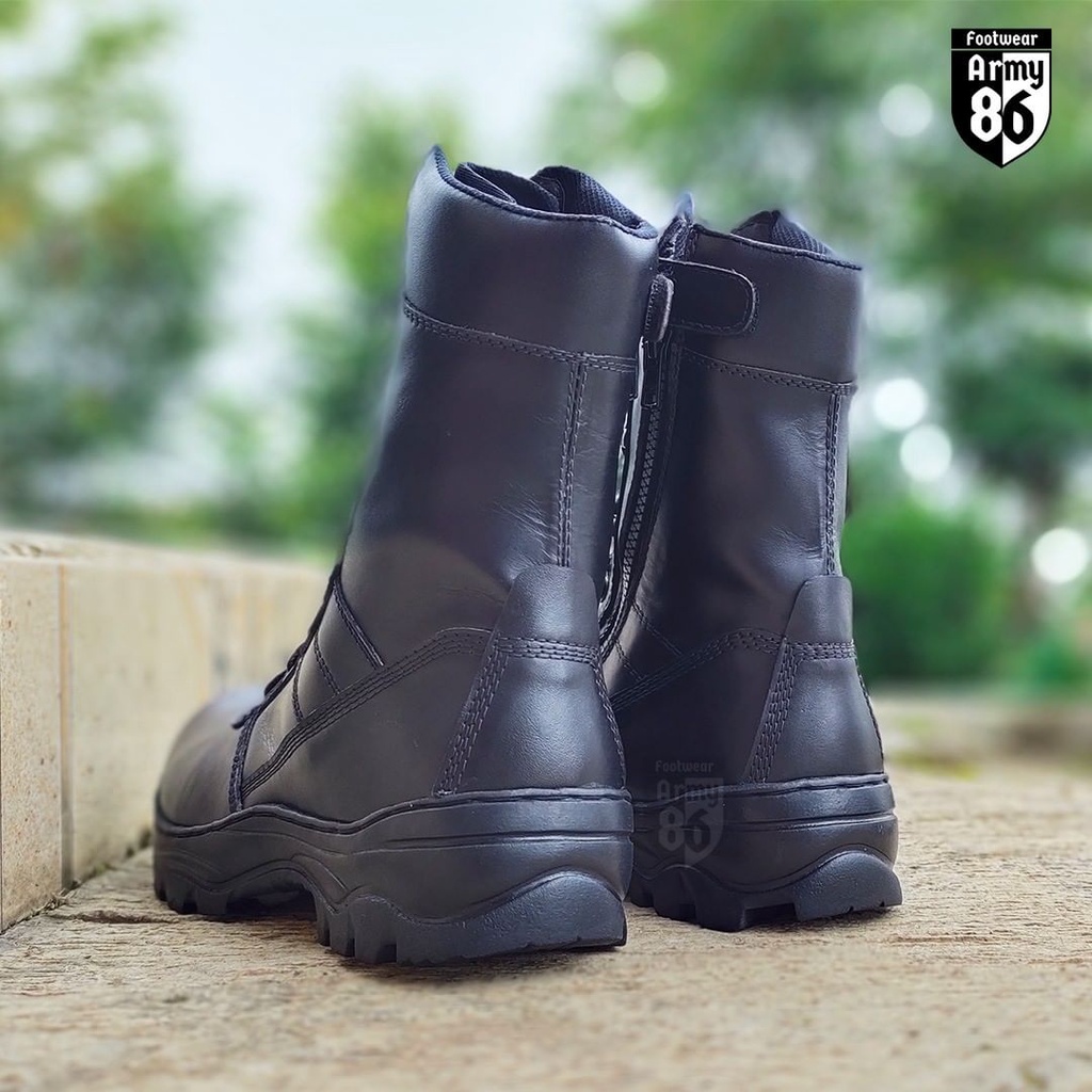 SEPATU PDL ARMY 86 JT-19 BAHAN KULIT SAPI ASLI SEPATU PDL DINAS LAPANGAN TNI POLRI SECURITY SATPAM