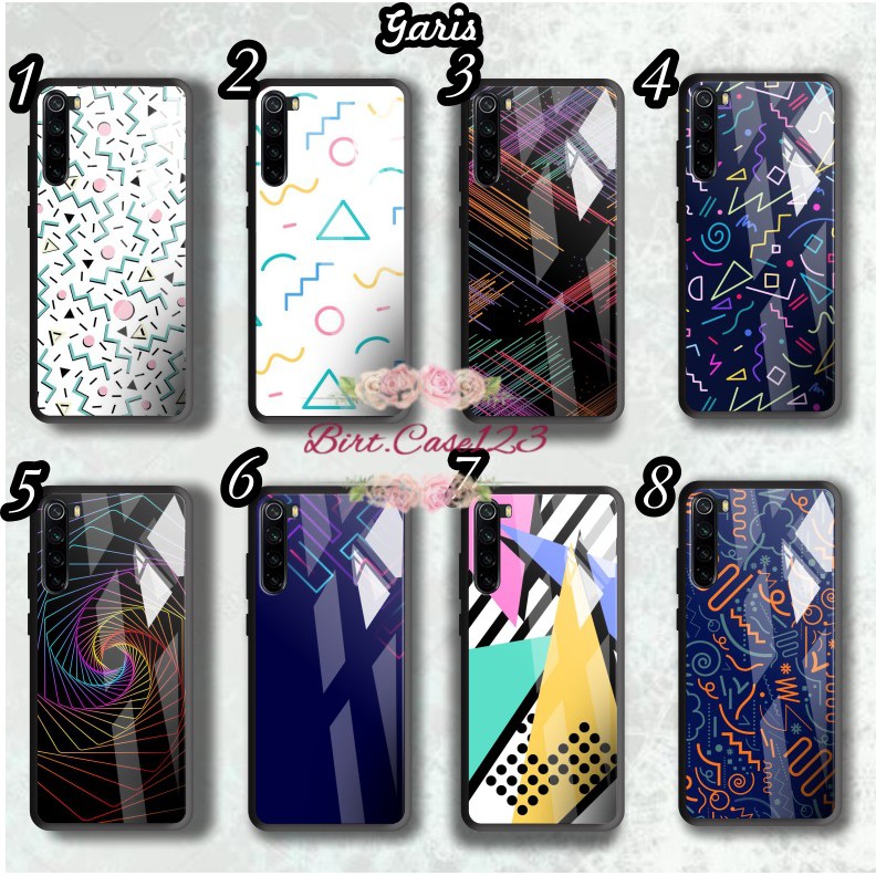 Case casing softcase silikon Gambar GARIS back case glass xiaomi redmi 4a 5a 6a 7a 8a 3 4x note4 etc