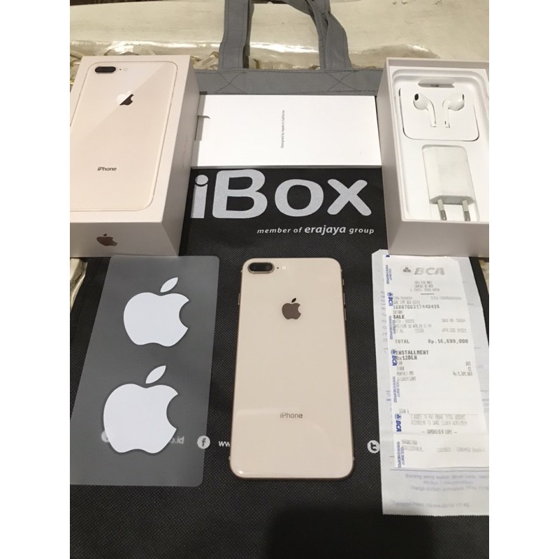 Iphone 8 Plus 256gb Ibox Fullset Like New Beserta Nota Shopee Indonesia