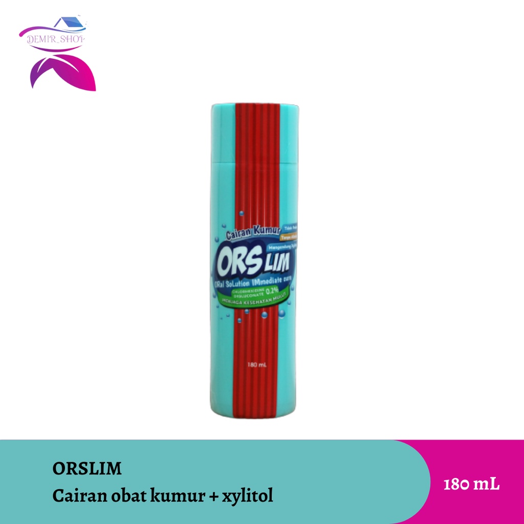 Orslim Mouthwash 180 mL Cairan Obat Kumur