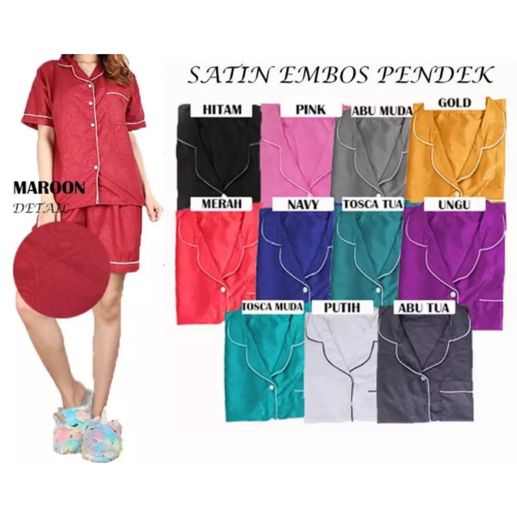 BJ - Hotpants Satin Embos Wanita Murah