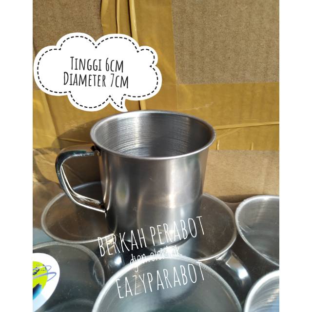 Cangkir Kecil Gelas mini Stainless