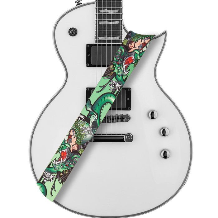 Amumu PC03P-GN Strap Gitar motif Dragon Girl