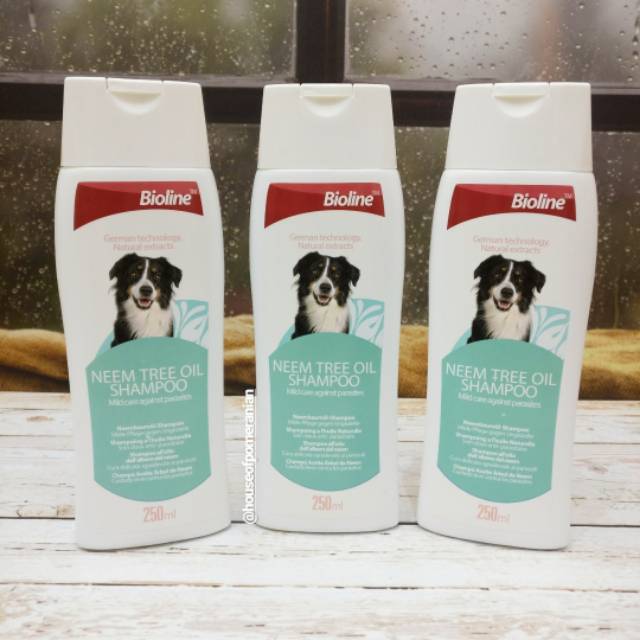 Shampo anjing kucing bioline neem tree oil. Dog cat shampo anti parasit dan kutu