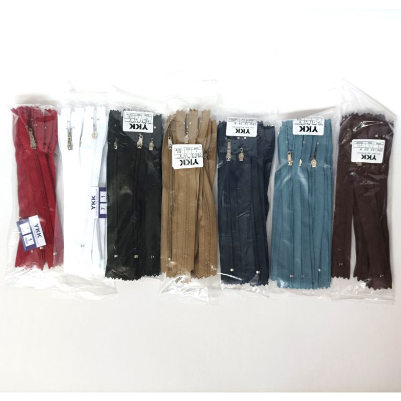 Resleting YKK 7inch 6inch kepala besi / nikel Premium - Sleting Rok Celana - Zipper 7&quot; 6i&quot;