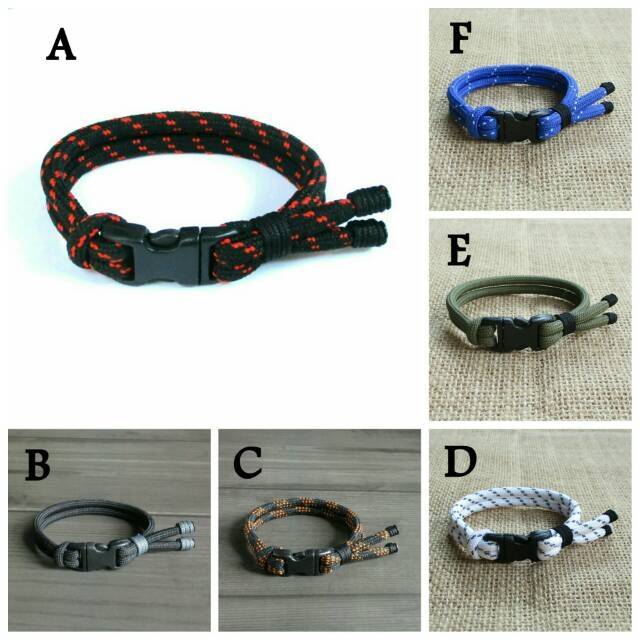 RR Handmade Gelang  tali  simple dengan buckle Gelang  tali  