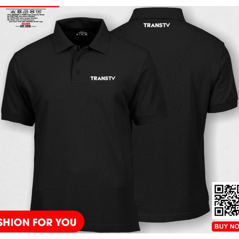 kaos trans TV bordir free nama bisa satuan baju trans TV seragam trans TV kaos polo trans TV kaos ka
