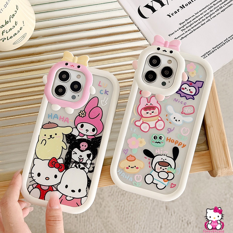 Case Desain Grafitti Kulomi Rabbit Kitty Untuk OPPO A15s A7 A5S A12 A3S A12E A53 A74 A95 A16K A16E A52 A92 A96 A76 Reno 5F 416 A16 A A5N A5S A57 A16 A16K A51 A5S A