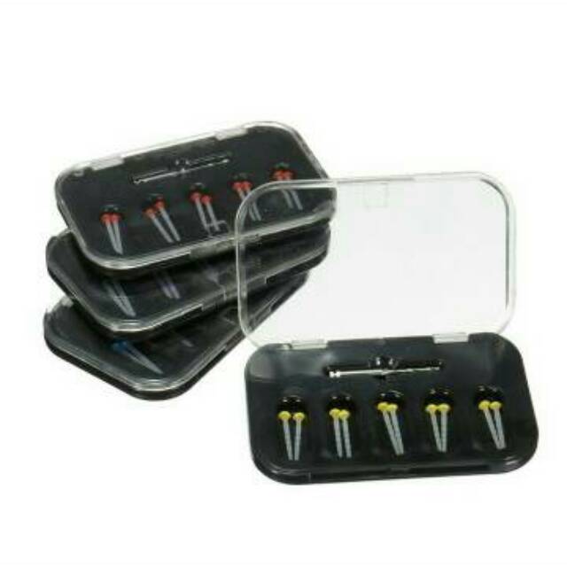 Dental fiber post fiberpost 10pcs + drill mandrel mandrill pasak gigi