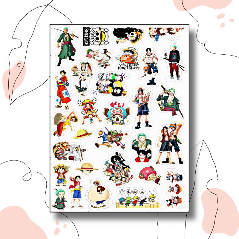 

Sticker Tumbler, Laptop, Case HP, Notebook Unik & Lucu One Piece