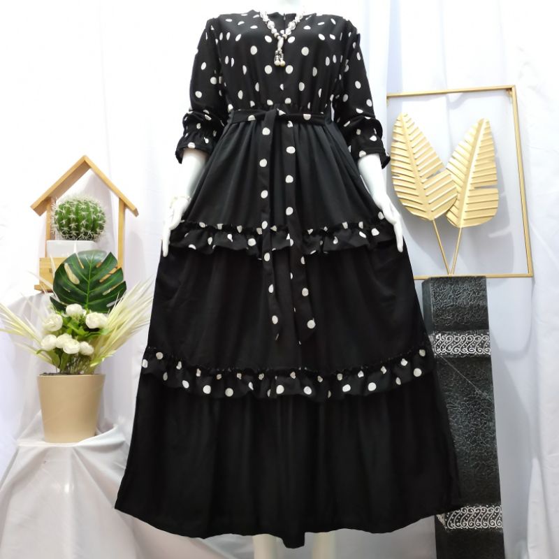 GAMIS POLKA SUSUN VOXY