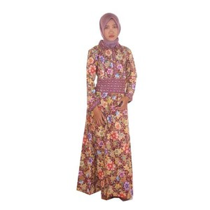 Gamis Muslim Batik I Busana Muslim Wanita Gamis Batik Sekar