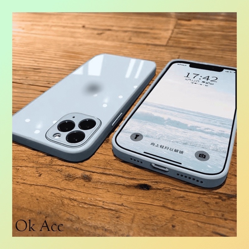 JUAL Hard Case Glass kaca Iphone 7 8 SE 7+ 8+ X Xs Xr Xs Max FH11