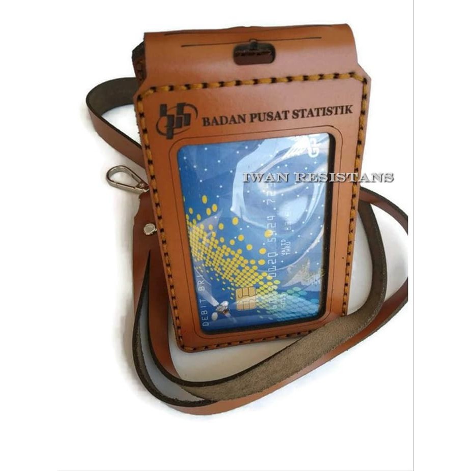 

ID card holder kulit asli ,name tag kulit asli, name tag holder costum kulit asli