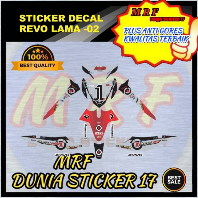 dekal revo stiker decal Revo decal stiker Revo lama stiker motor Revo lama decal motor Revo lama 02