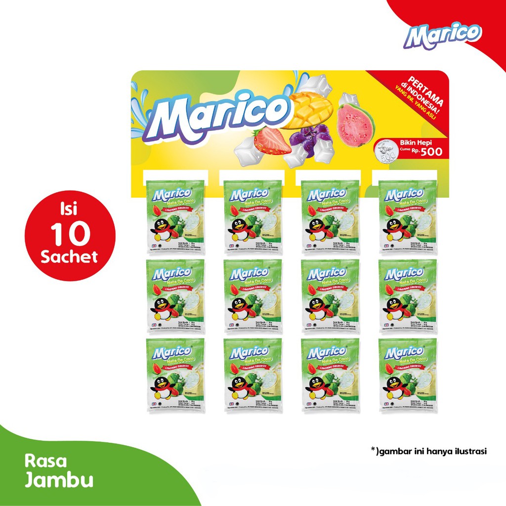 

MARICO NATA DE COCO 1 renceng rasa JAMBU