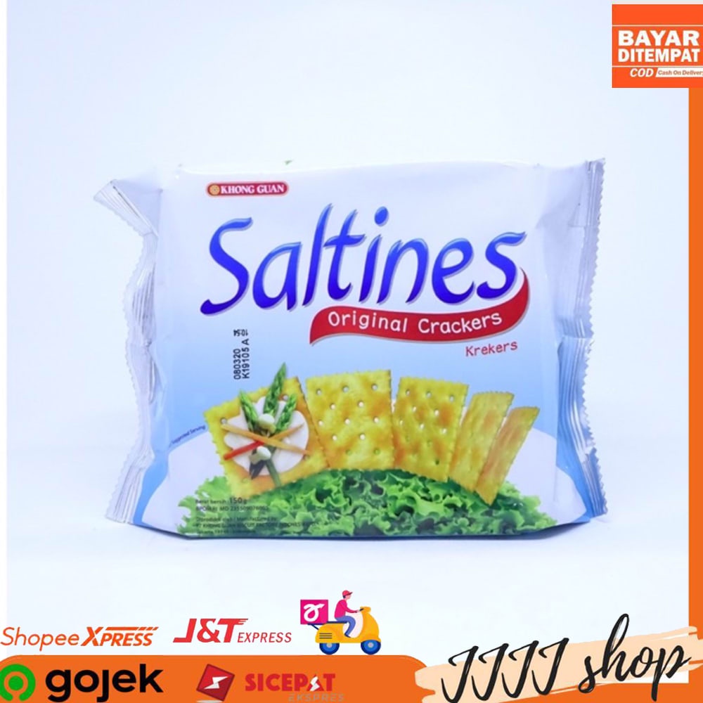 

Khong Guan Saltines Biskuit Crackers Cemilan Snack Rasa Original Sayur 150g