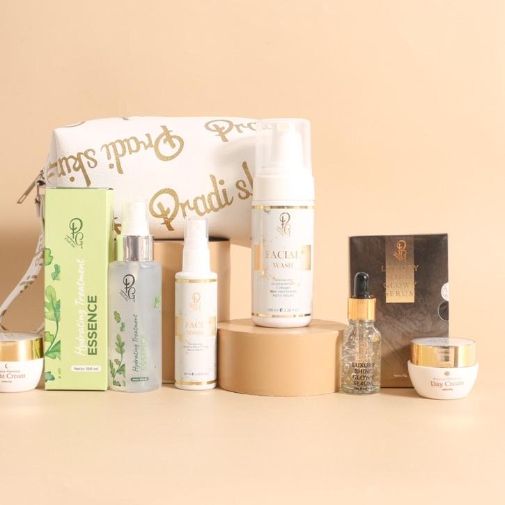 [ProdukF7N] PAKET WAJAH ( BASIC ) Premium Whitening Pradiskin Glow 100% Aman LLA3