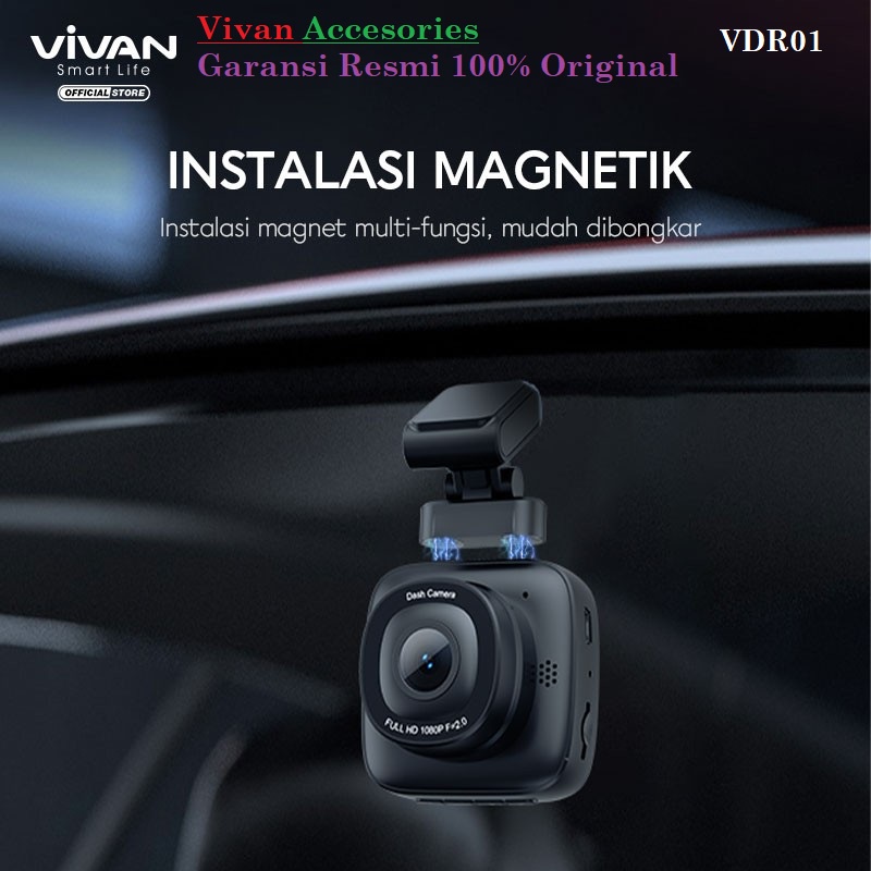 Vivan VDR01 HD Super Wide Angle Dashcam Car Dash Cam Camera CCTV Mobil