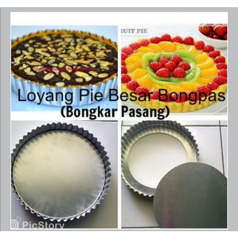Loyang Pie Susu Bongkar Pasang 20cm x tinggi 4cm