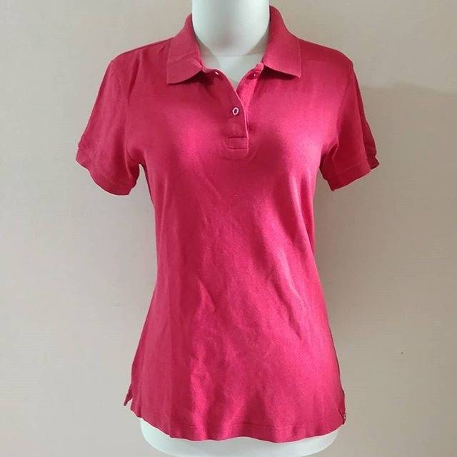 Preloved kaos polo wanita country fiesta merah