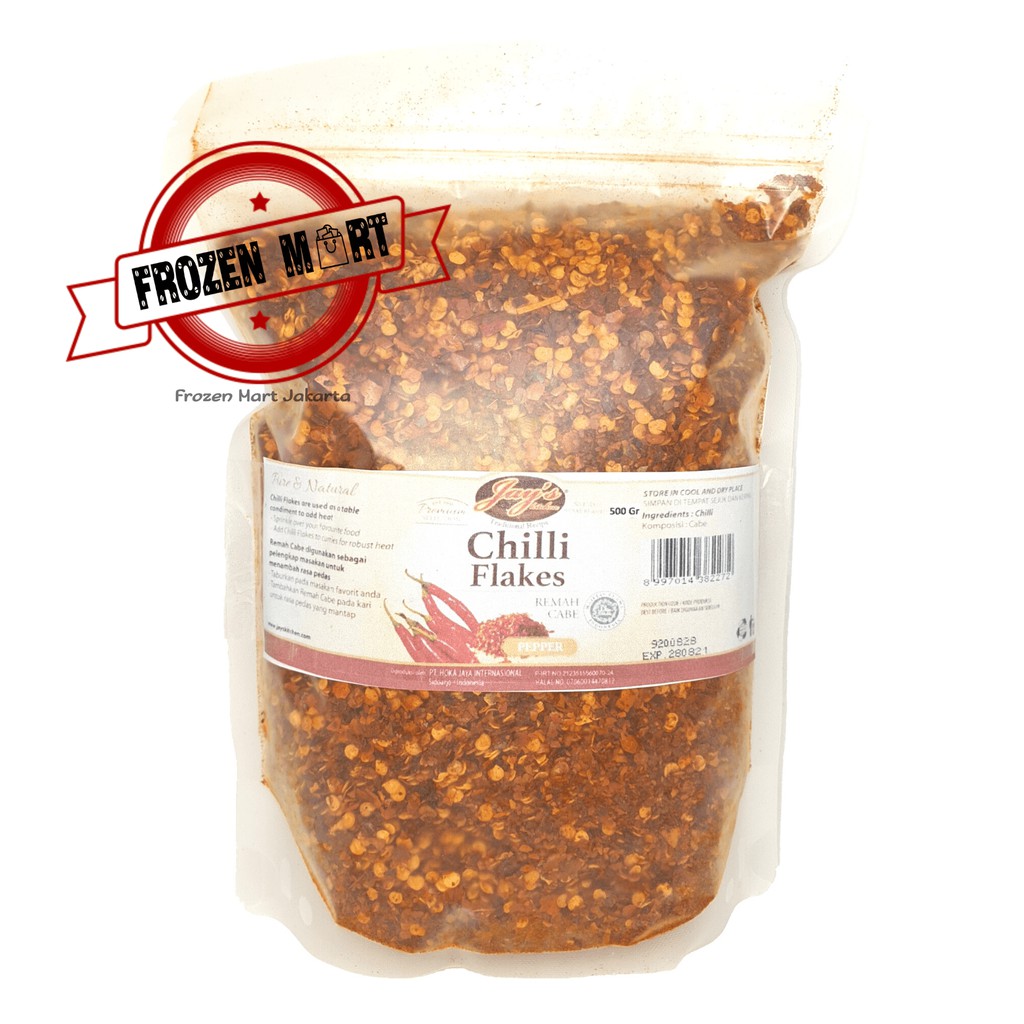 JAYS / JAY'S CHILI FLAKES 500GR &amp; 1KG / Remah Cabe