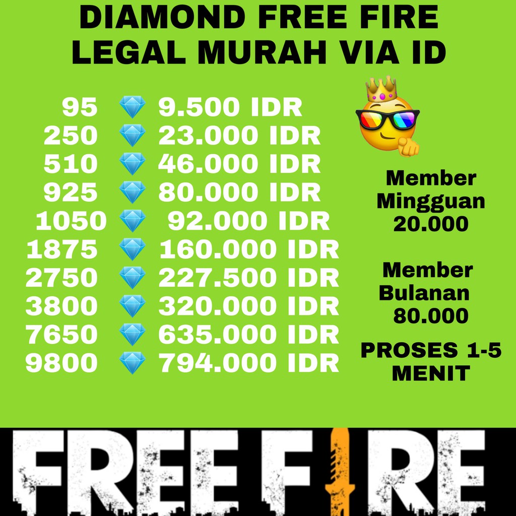 Top Up Diamond Ilegal Ff Termurah Via Pulsa - 34 Best Images Free Fire