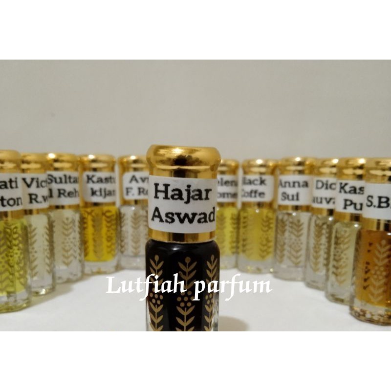 minyak wangi kwalitas SUPER/ HAJAR ASWAD 100% murni original 3ml