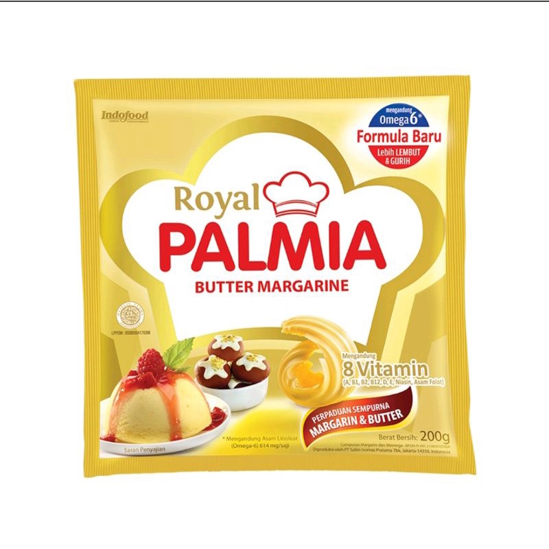 Royal Palmia Butter Margarine 200gr Sachet / Palmia Royal Butter Margarine 200 gr