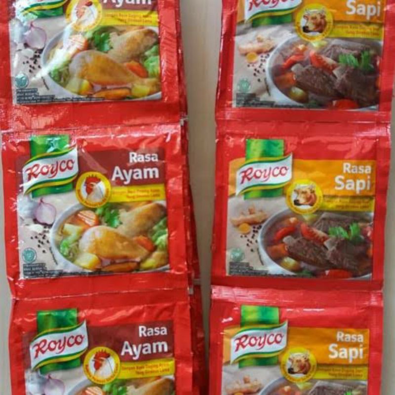 

Royco Ayam/ Sapi Saset 9 G (1 Renteng Isi 12Pc)