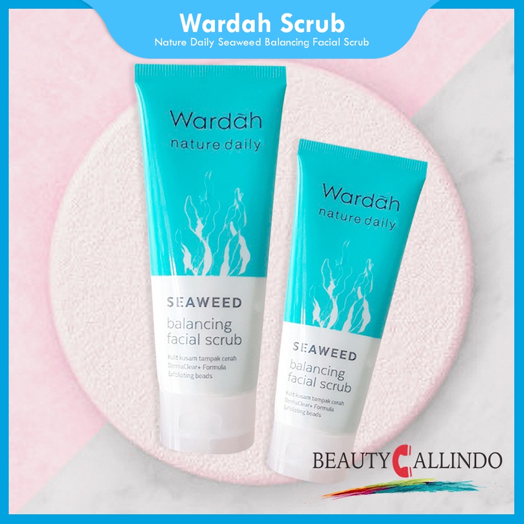 Wardah Nature Daily Seaweed Balancing Facial Scrub