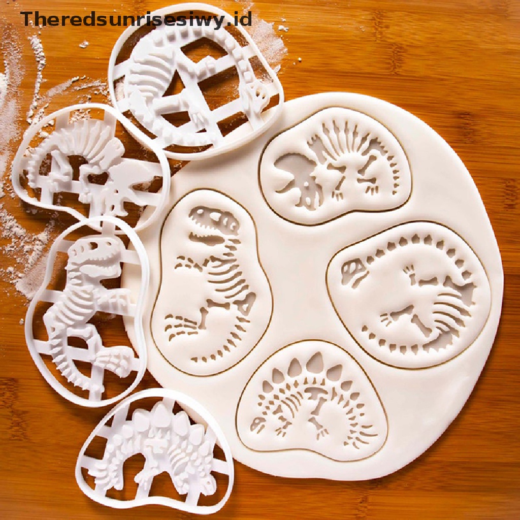 # Alat Rumah Tangga # Cetakan Adonan Kue Fondant Desain Dinosaurus 3D Untuk Baking