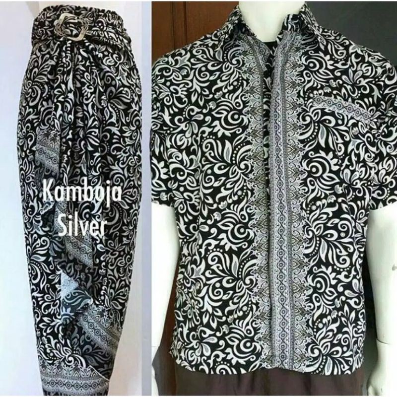 couple batik modern / couple kemeja dan rok /kemeja batik /rok lilit