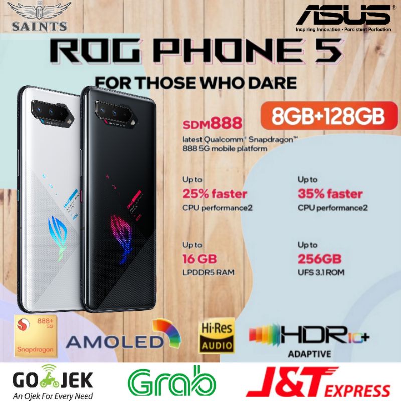Asus ROG 5S TAM / ROG Phone 5S - ROG Phone V 8GB 128GB & 12GB 256GB Garansi Resmi Tam 1 Tahun