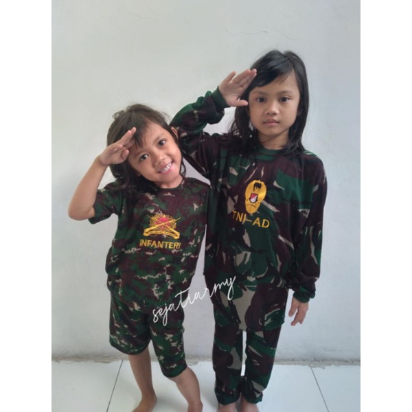 stelan anak loreng/kaos anak loreng malpjnas/kaos anak pe/