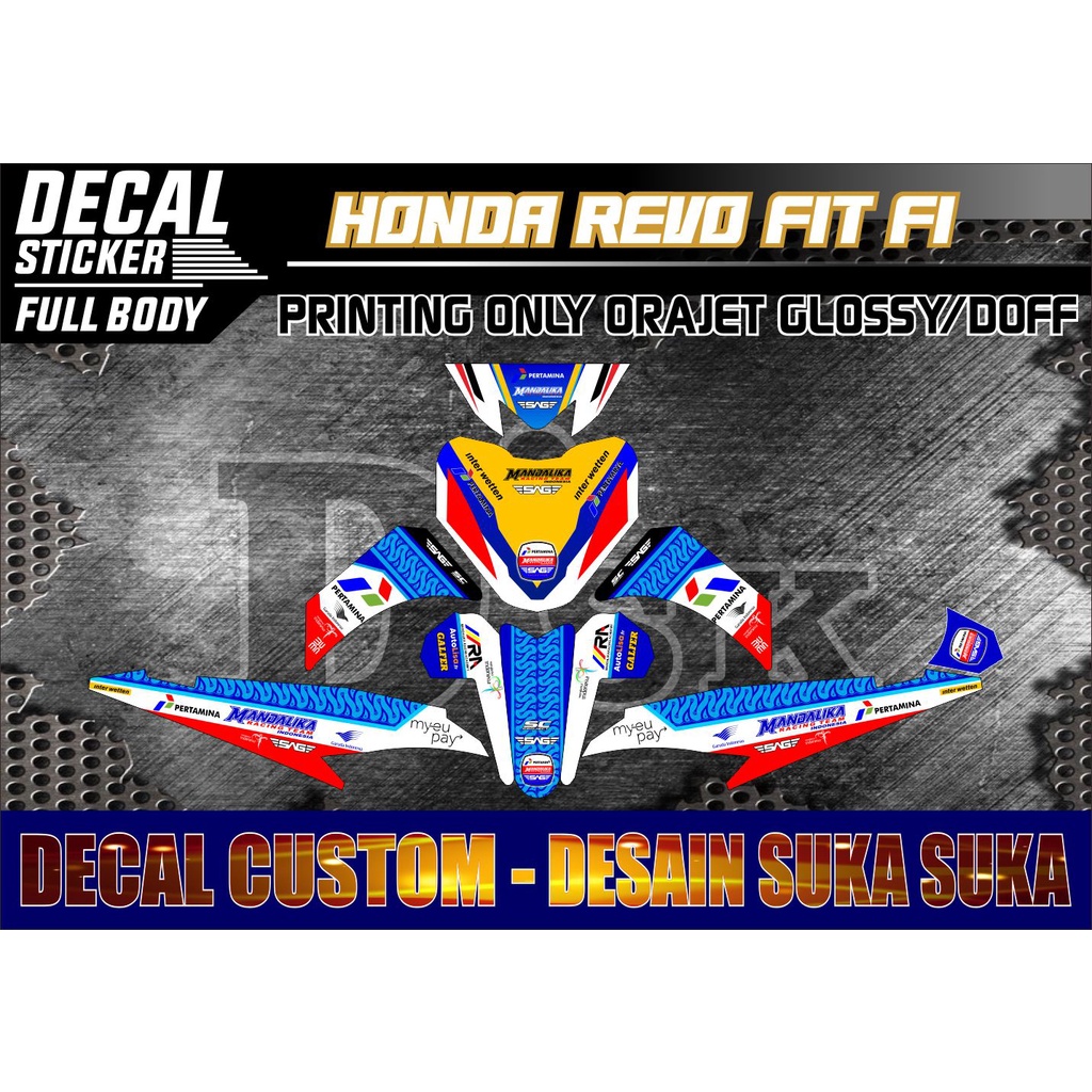 Jual Decal Revo Fi New Full Body Decal Revo Fit Decal Motor Revo Fi New